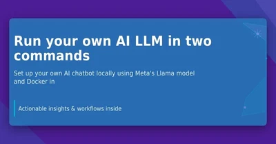 Run your own AI LLM in two commands featured image